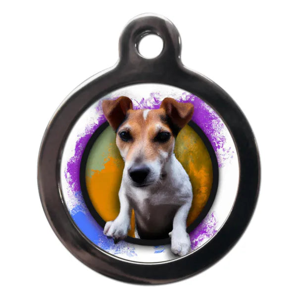 Jack Russell Graffiti Dog Id Tag Ps Pet Tags 1