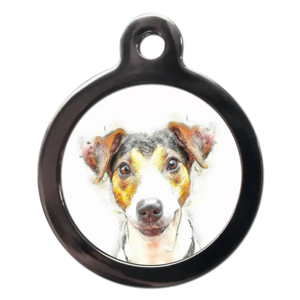Jack Russell Portrait Dog Id Tag - Ps Pet Tags - 1