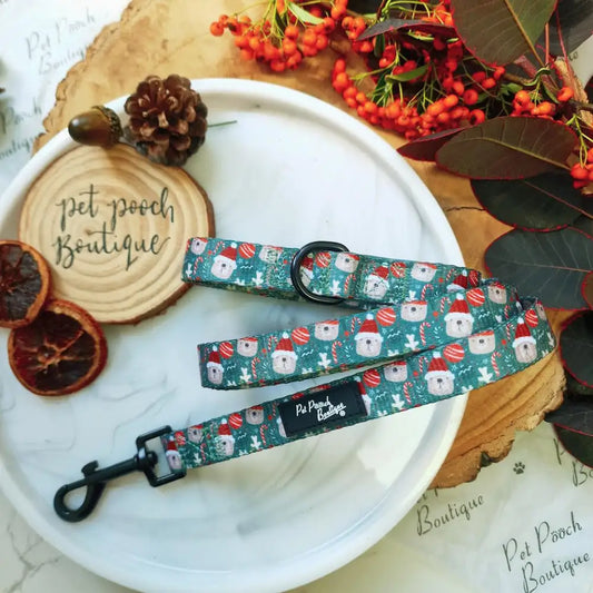 Jolly Bear Christmas Dog Lead - Pet Pooch - 1