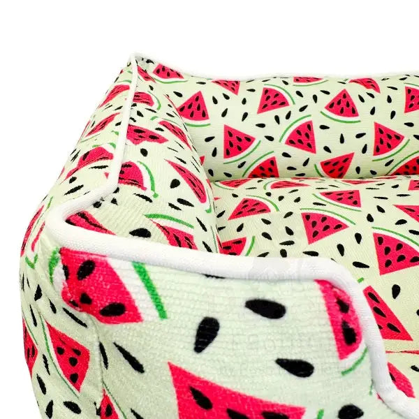 Juicy Fruit Luxury Corduroy Dog Bed - Piggie - 4