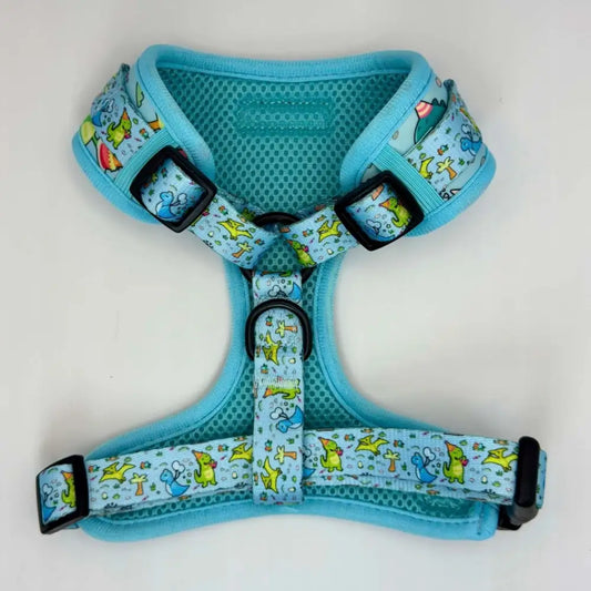 Jurassic Party Adjustable Dog Harness - Pupclub Couture - 2