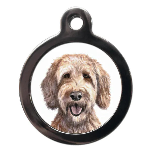Labradoodle Portrait Dog Id Tag Ps Pet Tags 1