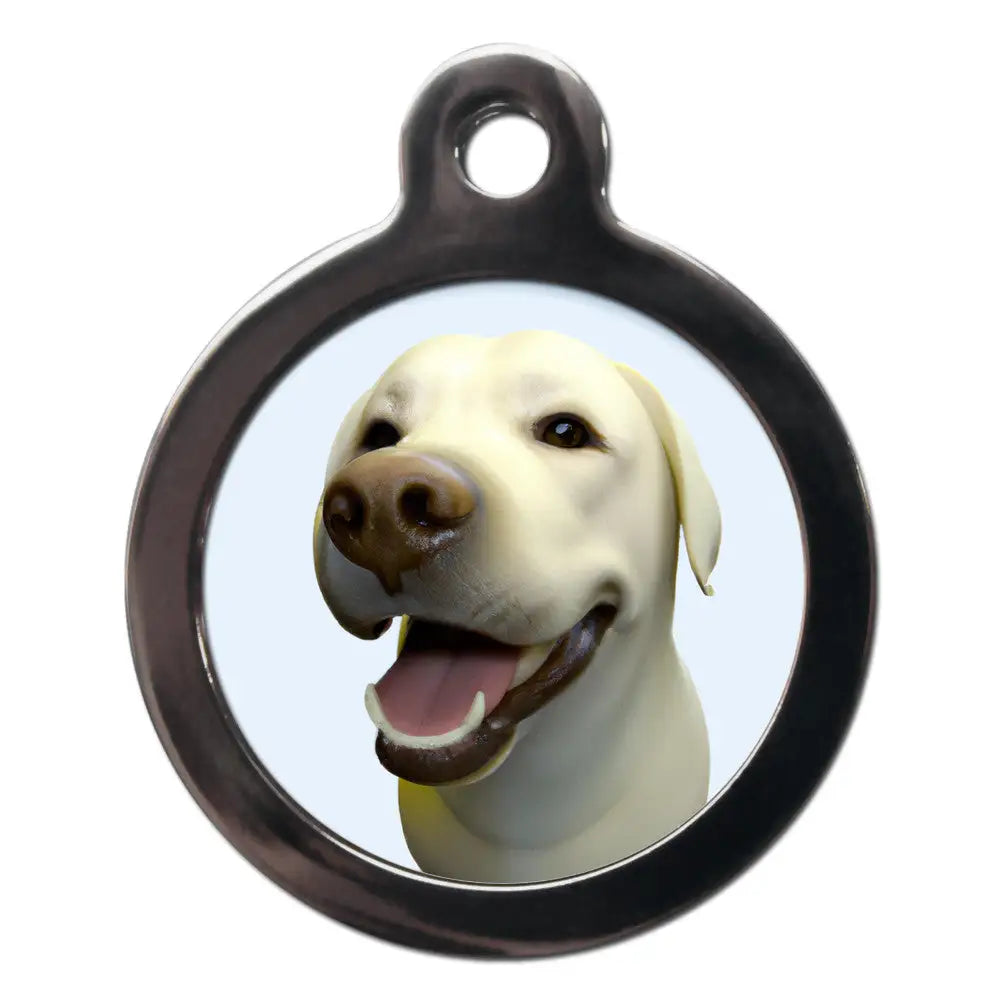 Labrador Fish Eye Lens Dog Id Tag - Ps Pet Tags - 1