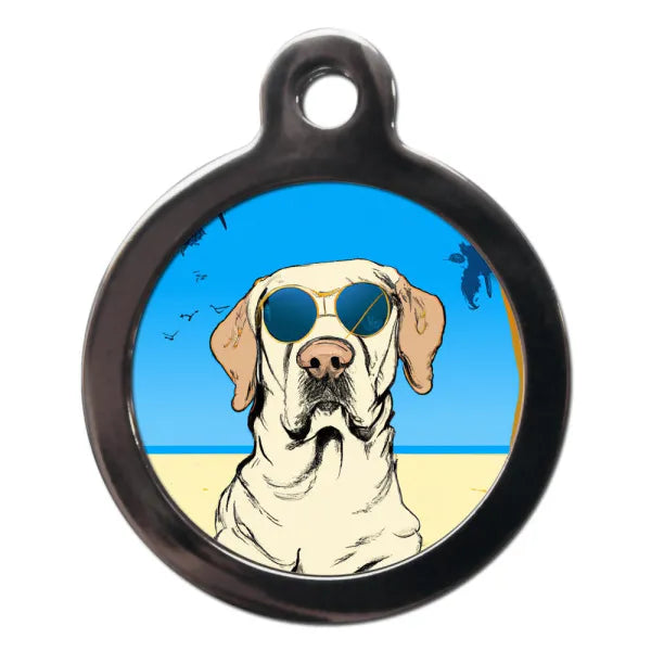 Labrador Summertime Dog Id Tag - Ps Pet Tags - 1