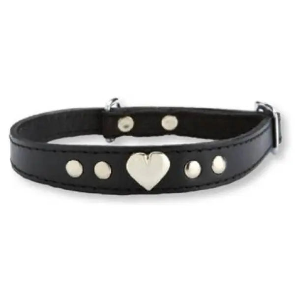 Leather Amour Cat Collar In Black Poochie Fashion