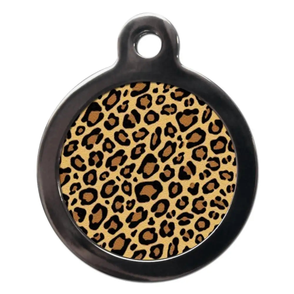 Leopard Print Pet Id Tag - Ps Pet Tags - 1