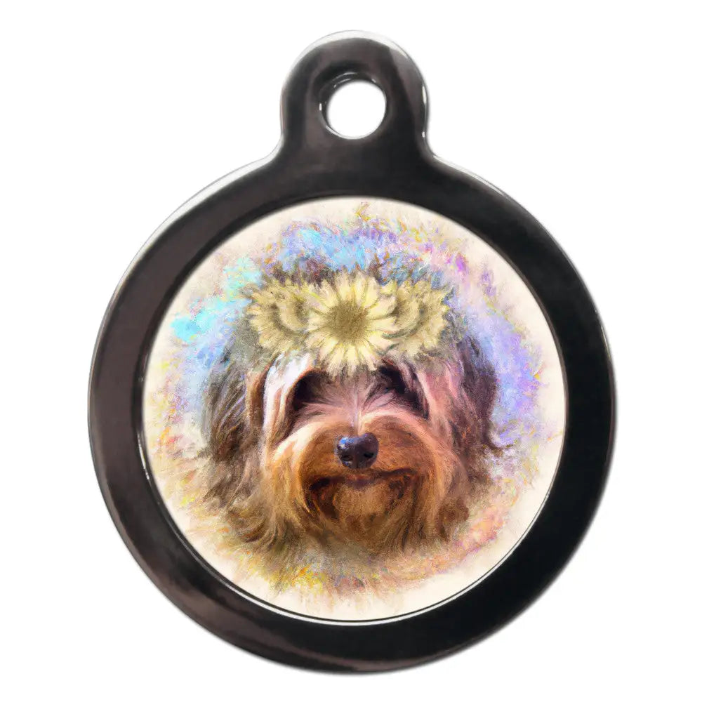 Lhasa Apso Hippy Dog Id Tag - Ps Pet Tags - 1