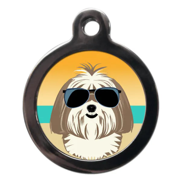 Lhasa Apso Summertime Dog Id Tag Ps Pet Tags 1