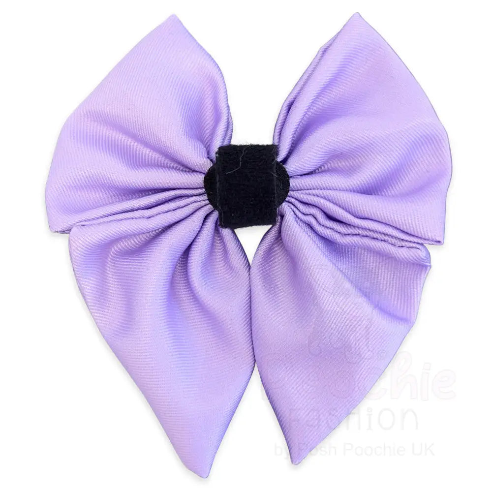 Lilac Dog Sailor Bow Tie - Piggie - 2