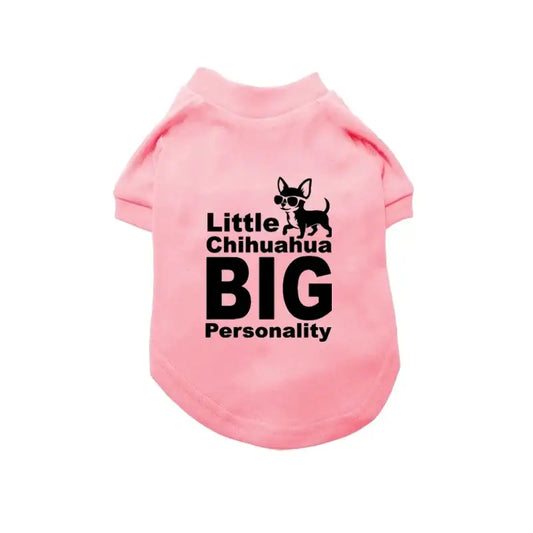 Little Chihuahua Big Personality Dog T-shirt - Poochie Fashion - 2