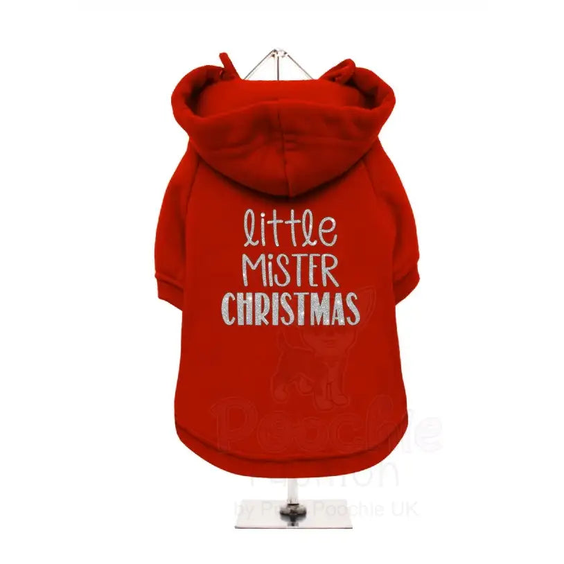 Little Mister Christmas Dog Hoodie Sweatshirt - Poochie Fashion - 2