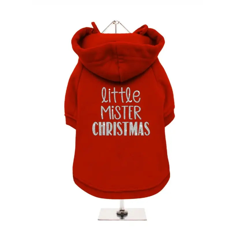 Little Mister Christmas Dog Hoodie Sweatshirt - Poochie Fashion - 2