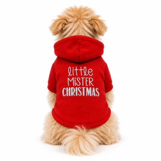 Little Mister Christmas Dog Hoodie Sweatshirt - Rich Paw - 2