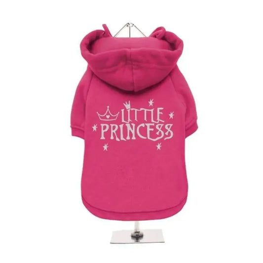 Little Princess Dog Hoodie Sweatshirt - Hot Pink - Urban Pup - 1