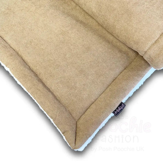Luxury Beige Corduroy Dog Blanket - Piggie - 2