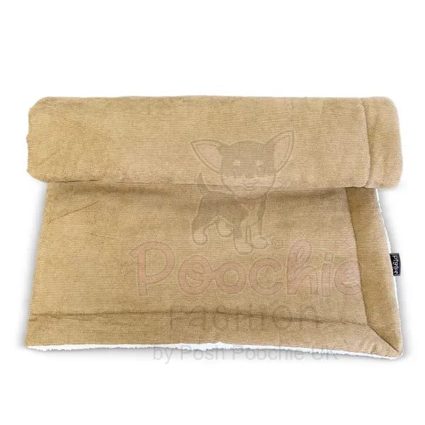 Luxury Beige Corduroy Dog Blanket - Piggie - 8
