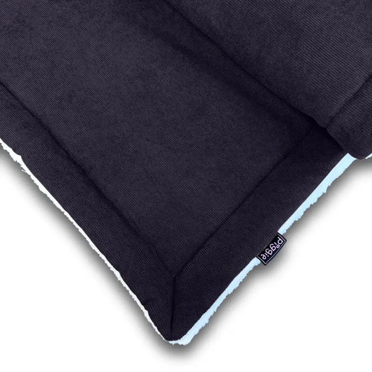 Luxury Black Corduroy Dog Blanket - Piggie - 2