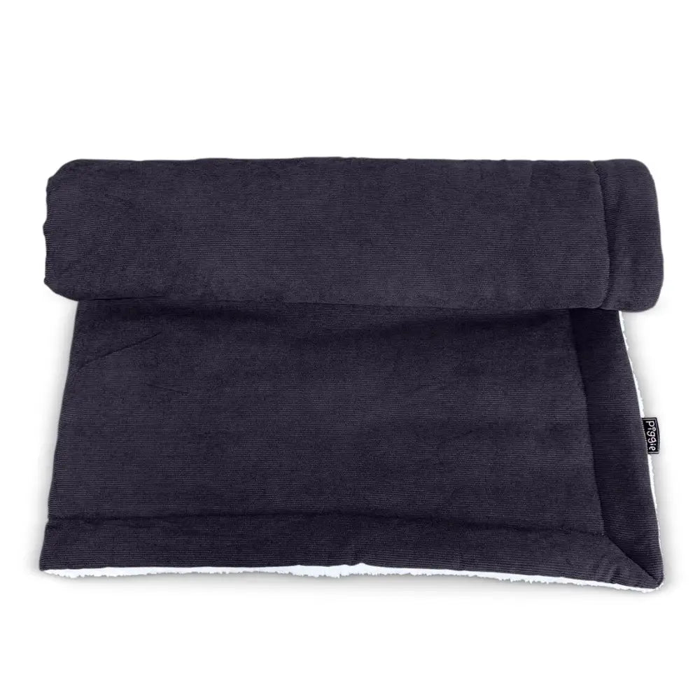 Luxury Black Corduroy Dog Blanket - Piggie - 8