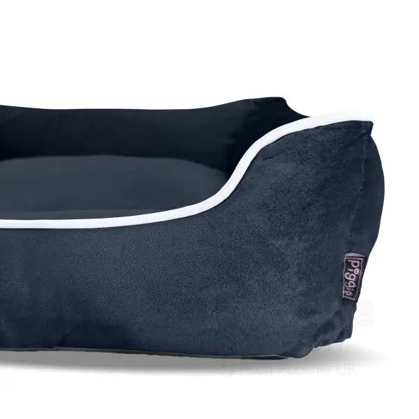Luxury Black Velvet Dog Bed - Piggie - 4