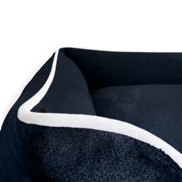 Luxury Black Velvet Dog Bed - Piggie - 5