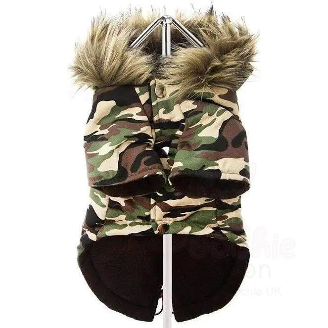 Luxury Camouflage Fish Tail Parka Dog Coat - Urban - 5