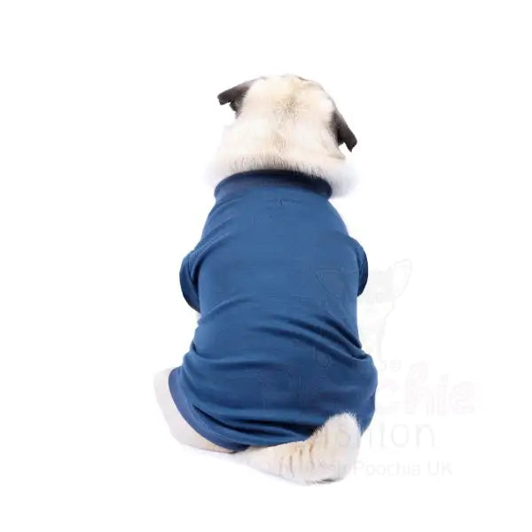 Luxury Deep Blue Dog T-shirt - Rich Paw - 3
