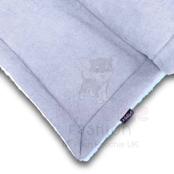 Luxury Grey Corduroy Dog Blanket - Piggie - 2
