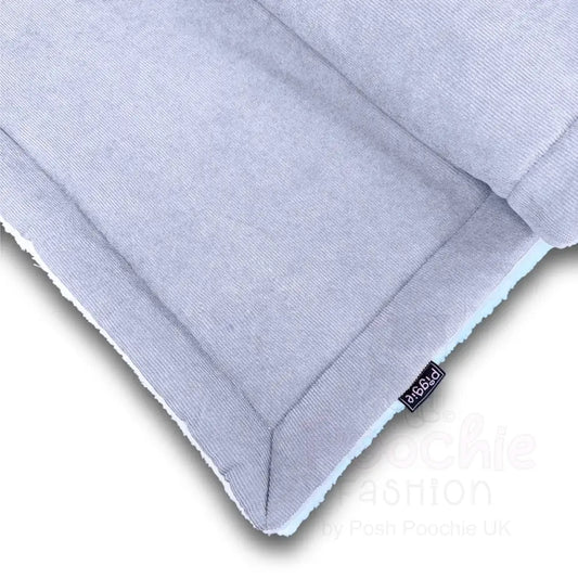 Luxury Grey Corduroy Dog Blanket - Piggie - 2