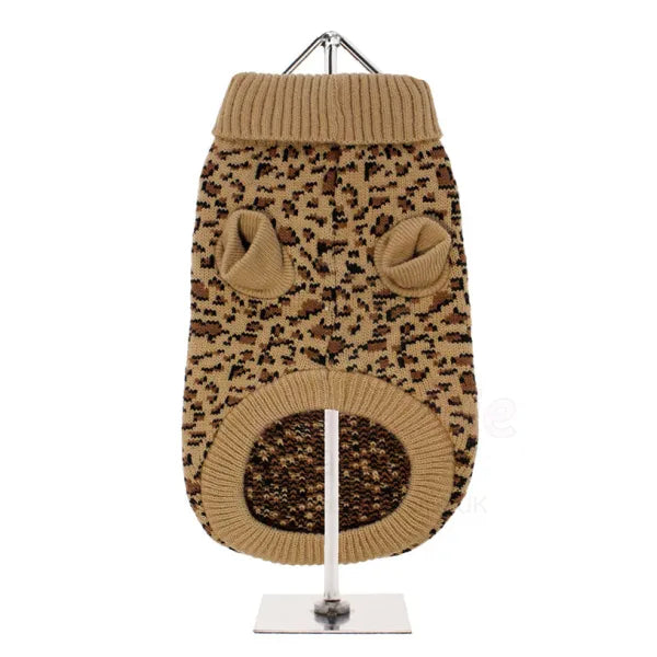 Luxury Leopard Dog Jumper - Urban - 3