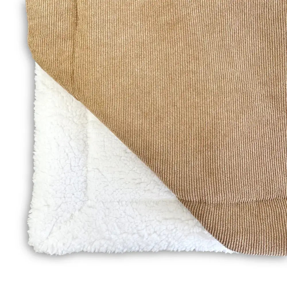 Luxury Personalised Beige Corduroy Dog Blanket - Piggie - 8