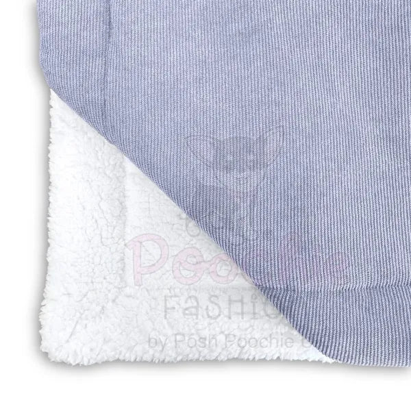 Luxury Personalised Grey Corduroy Dog Blanket - Piggie - 8