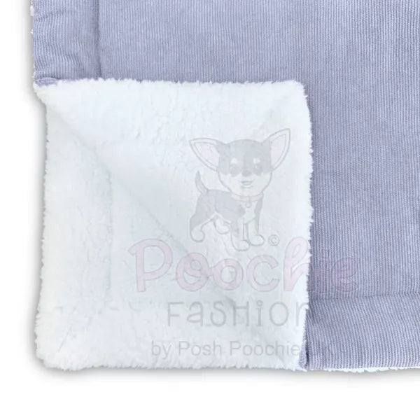 Luxury Personalised Grey Corduroy Dog Blanket - Piggie - 6