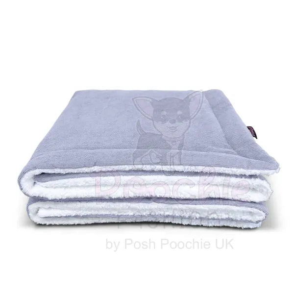 Luxury Personalised Grey Corduroy Dog Blanket - Piggie - 4