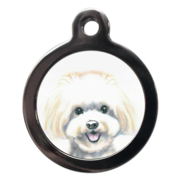 Maltese Portrait Dog Id Tag Ps Pet Tags 1