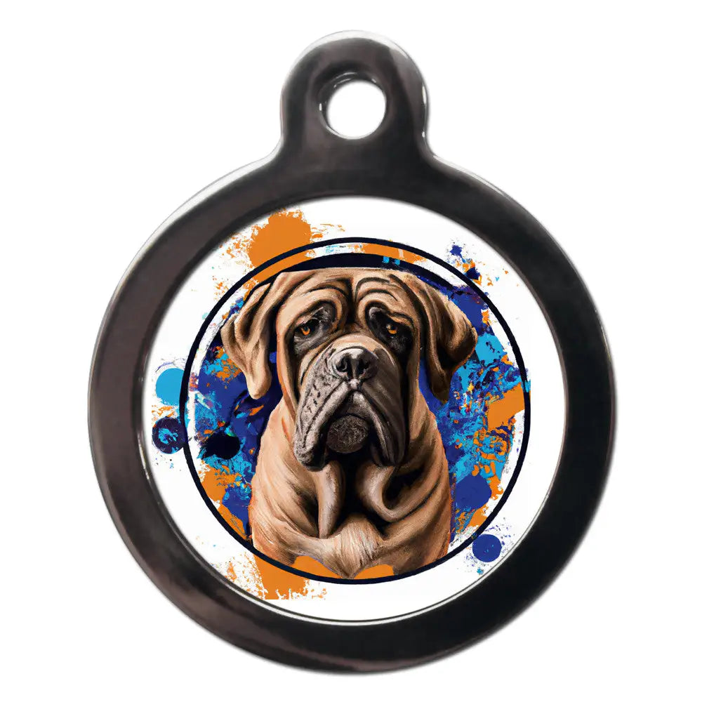 Mastiff Graffiti Dog Id Tag - Ps Pet Tags - 1