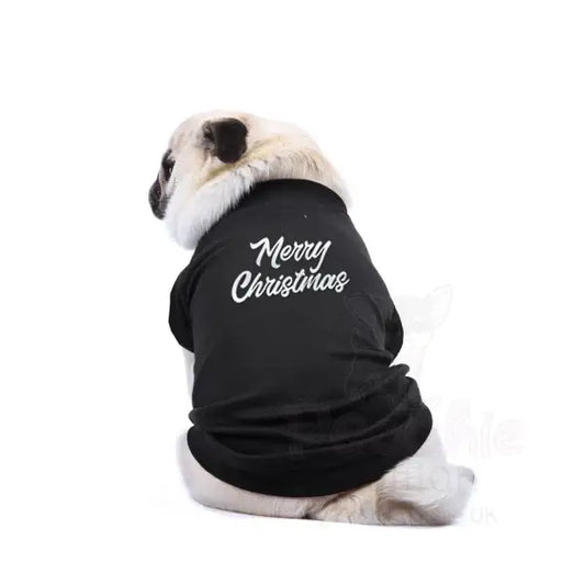 Merry Christmas Glitter Dog T-shirt - Rich Paw - 2