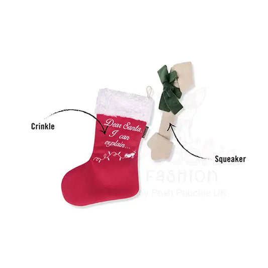 Merry Woofmas Good Dog Stocking & Bone Dog Toy by P.l.a.y - P.l.a.y - 2