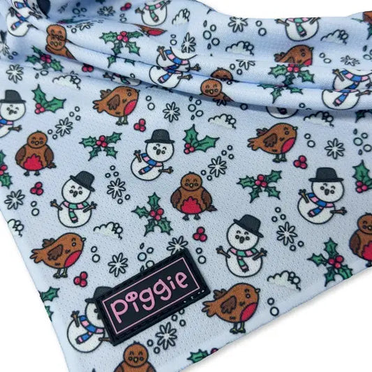 Mr Robin Festive Tie on Dog Bandana - Piggie - 2