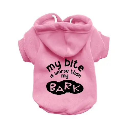 My Bite is Worse than my Bark Dog Hoodie - Poochie Fashion - 2