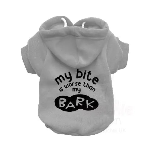 My Bite is Worse than my Bark Dog Hoodie - Rich Paw - 4