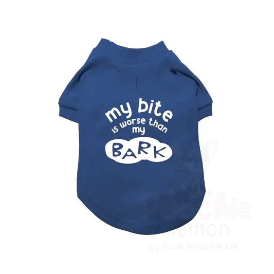 My Bite is Worse than my Bark Dog T-shirt - Poochie Fashion - 2