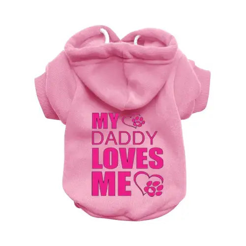 My Daddy Loves me Dog Hoodie - Poochie Fashion - 2