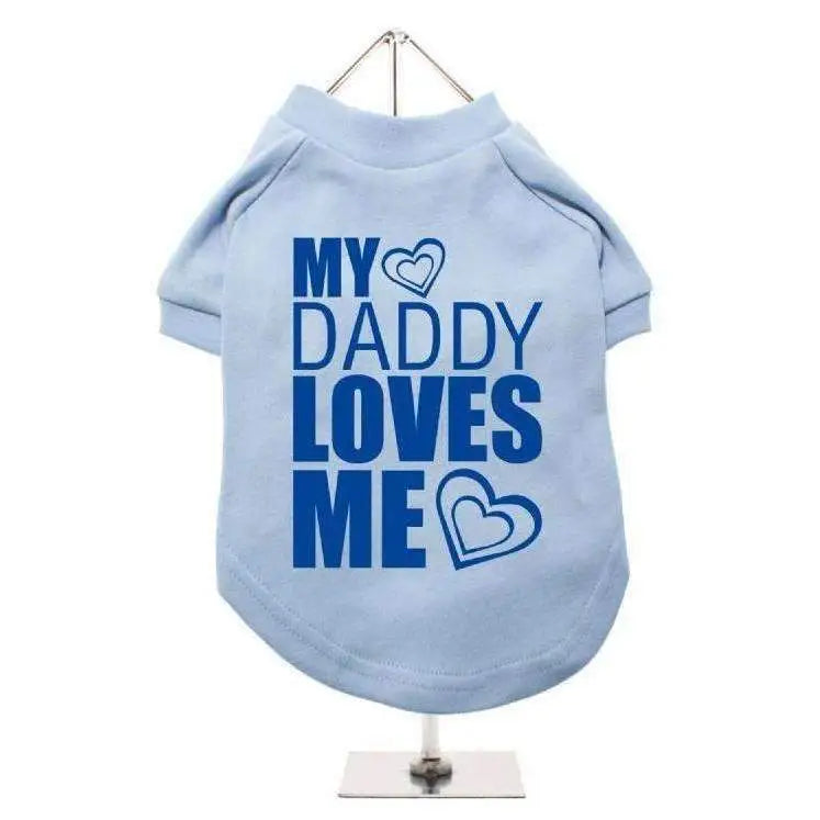 My Daddy Loves me Dog T-shirt Blue - Sale - Xl - Sale - 1