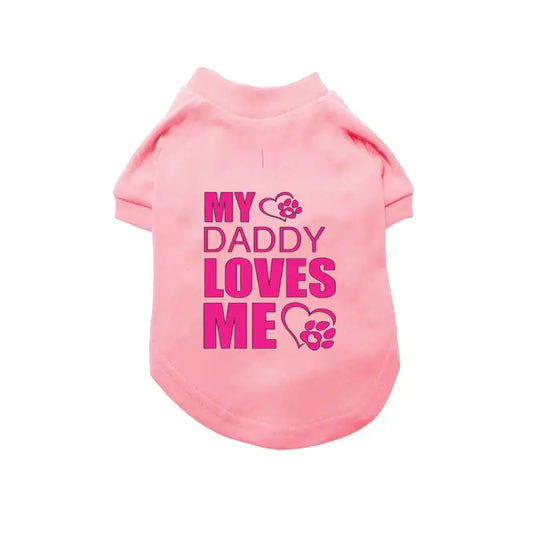 My Daddy Loves me Dog T-shirt - Poochie Fashion - 2