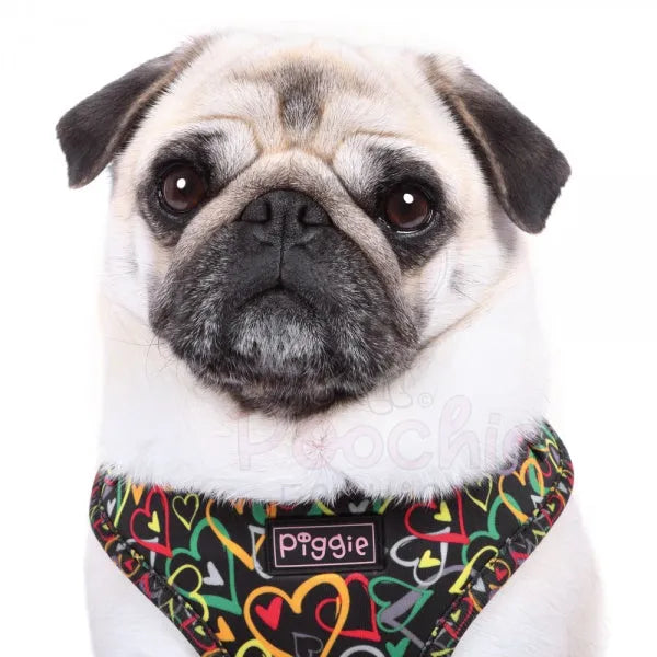 Neon Love Adjustable Dog Harness - Piggie - 3