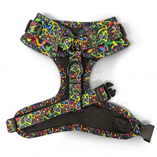 Neon Love Adjustable Dog Harness - Piggie - 2
