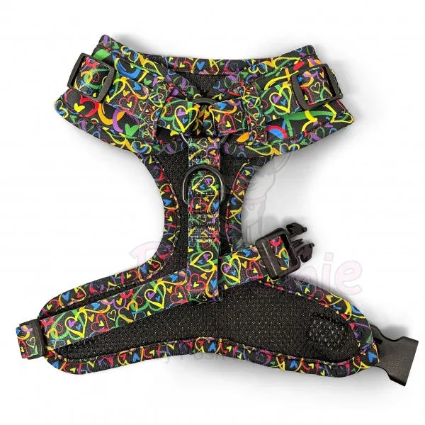 Neon Love Adjustable Neck Dog Harness - Piggie - 3