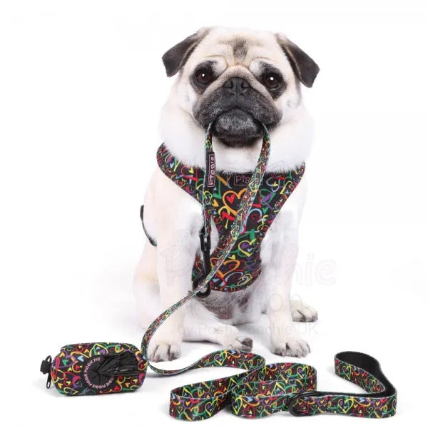 Neon Love Adjustable Neck Dog Harness - Piggie - 5