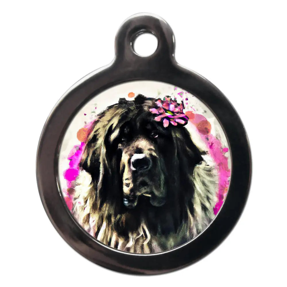 Newfoundland Hippy Dog Id Tag - Ps Pet Tags - 1