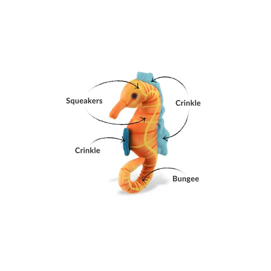 Ocean Buddies Seahorse Dog Toy by P.l.a.y - P.l.a.y - 2